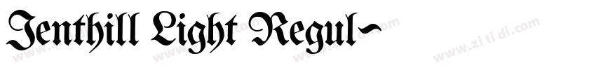 Jenthill Light Regul字体转换